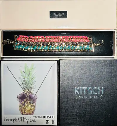 Jewelry box clean out!! All earrings have never been worn - necklaces are gently used. Some items ar...