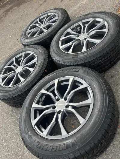 18”RWC(5x114)+245/60/R18 Michelin Snow-RDX/CRV/ModelY/Highlander/RX Set of 18 inch RWC wheels with 2...
