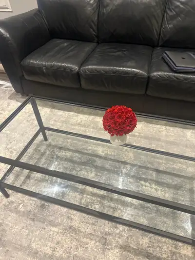 MINIMAL GLASS COFFEE TABLE , View more