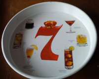 Vintage Seagram's 7 Crown Tray, Where Quality Drinks Begin
