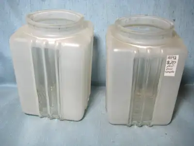 ★ Vintage Pair Deco Lamp Shades @ Forks Antique Mall ★, View more