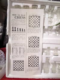 Beautiful new chess game glass