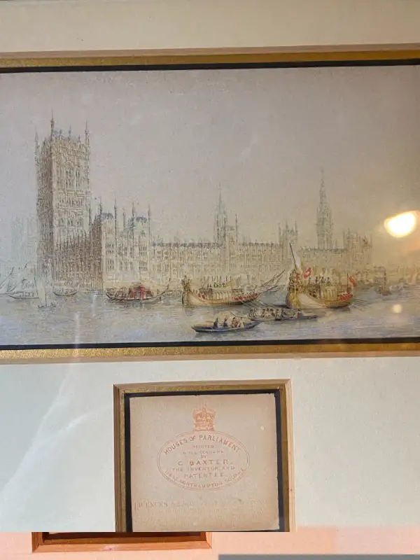 ANTIQUE COLOR G.BAXTER PRINT FRAME in Arts & Collectibles in Vancouver - Image 3
