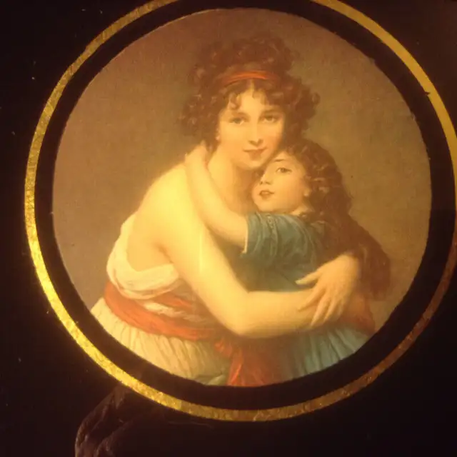 Antique  Miniature Portrait 6.3” X 6.5”  Wood Frame in Arts & Collectibles in Vancouver - Image 7