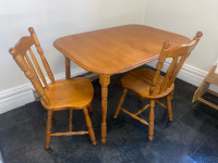 Solid Table and chairs 