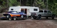 Fifth wheel, travel trailer and boat hauling 