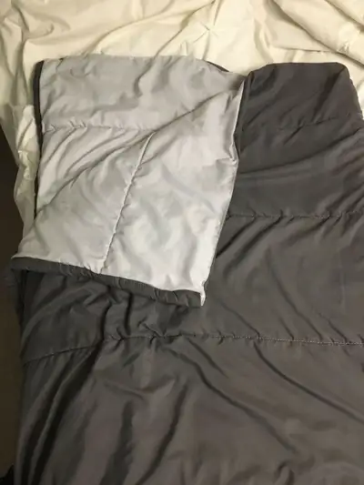 Reversible twin size Comforter gray $18, View more