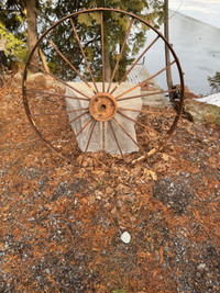  Antique waggon wheels