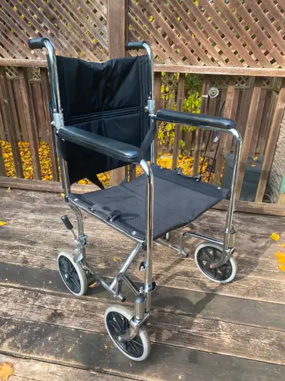 Like New Transport Wheelchair, View more
