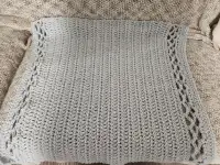 Hand crocheted baby blanket - premie/newborn baby blanket