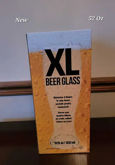 Extra Large Beer Glass, New In Box - St.Thomas, View more