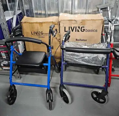 New- LIVINGbasics Folding 4 wheels walkers , View more