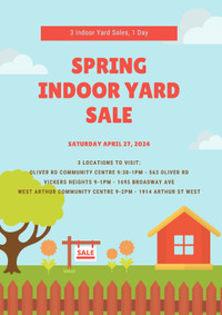 Indoor Yard Sale @ West Arthur Community Centre
