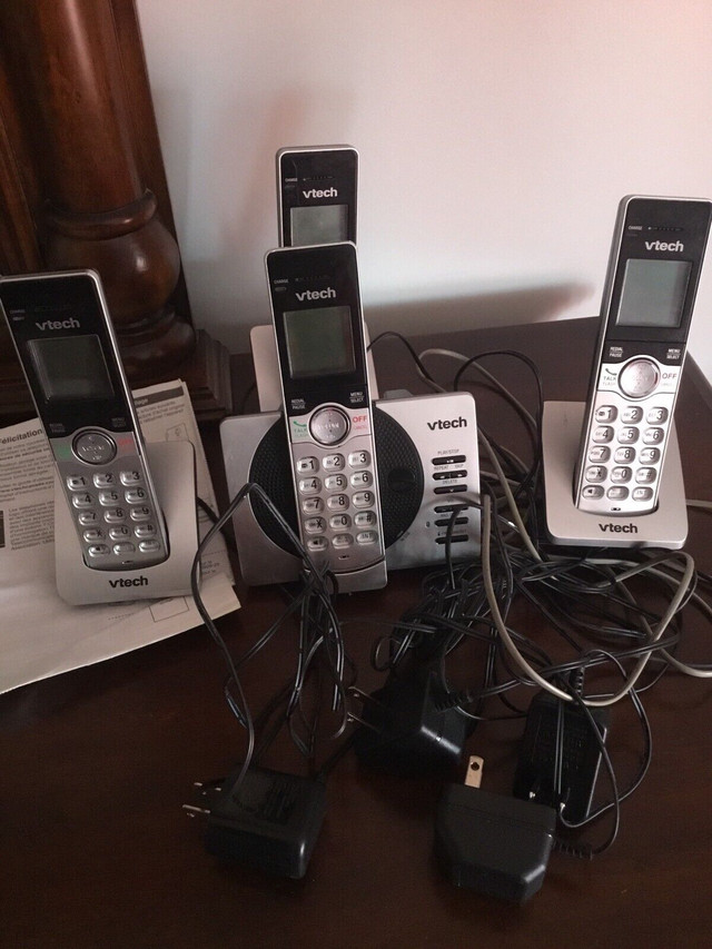 4 Téléphone sans fil VTECH  in Home Phones & Answering Machines in Saint-Jean-sur-Richelieu