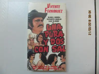 Up for sale is a classic rare copy of "Una Pura Y Dos Con Sal" Latino movie starring Vincente Fernan...