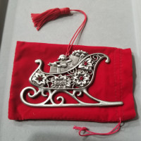 Avon 2007 Sleigh Pewter Ornament  