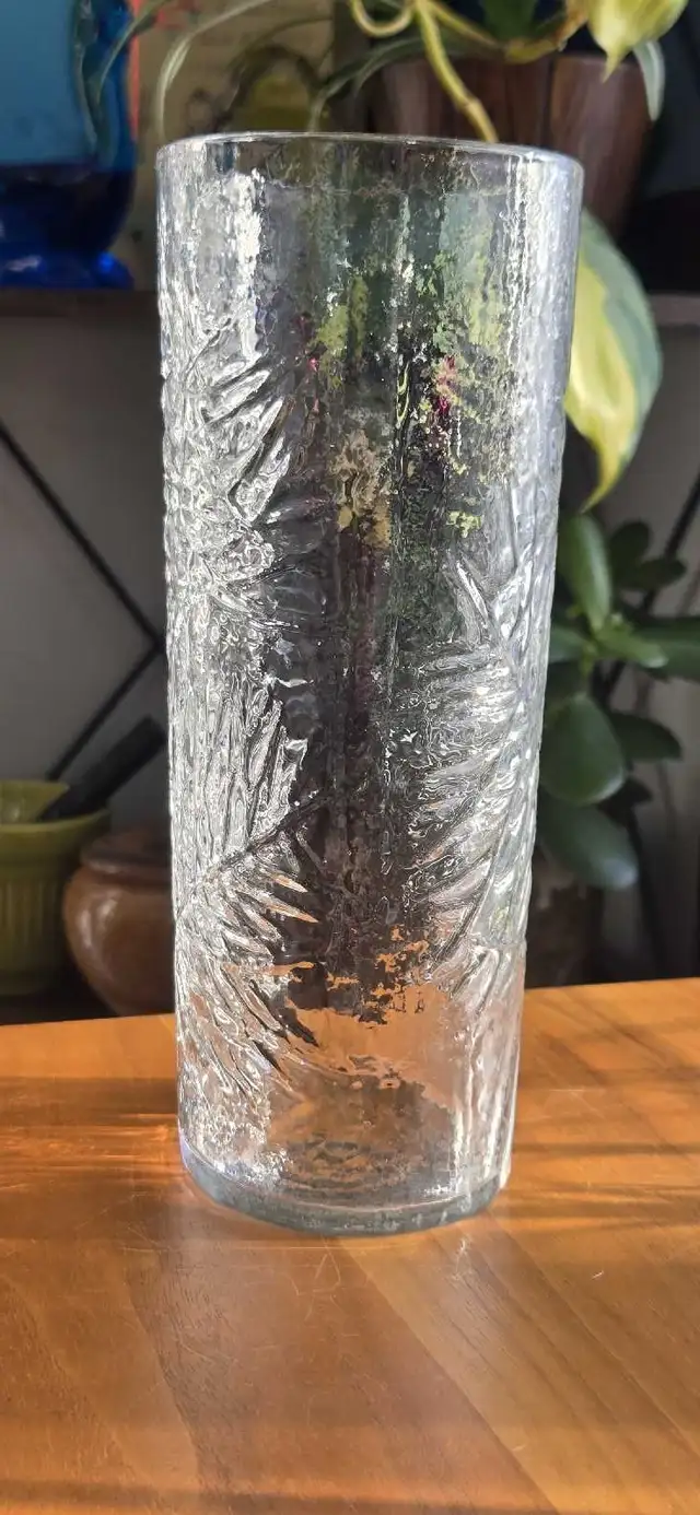 SWEDISH GLASS PINE BRANCH VASE by ROYAL KRONA FANTASTIC SHAPE in Arts & Collectibles in St. Albert - Image 4