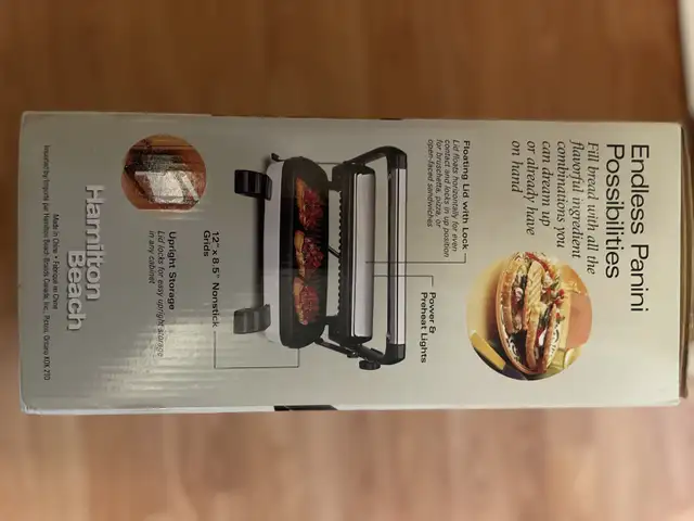 Hamilton Beach Panini Press65751474792961121