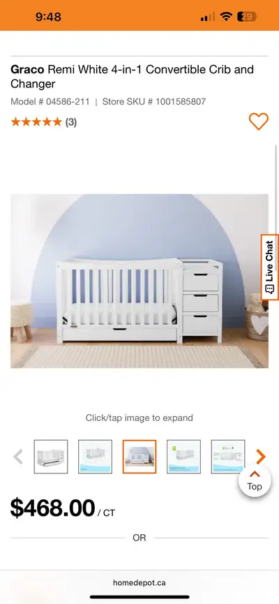 crib 4n1 set, View more