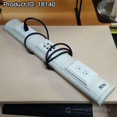 5"W x 28.5"L 2 Mounted Outlets Space for Networking or Phone Cables Colour: White Condition: Used Us...