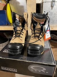 Steel Tow Dakota Safety Boots #9 New