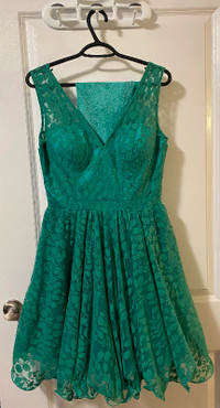 Green Leaves Dress (Size 8)