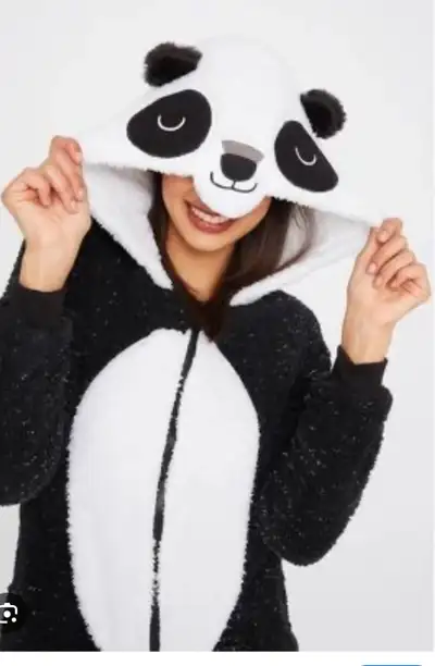 Urban Planet Glitter Panda Costume - M, View more