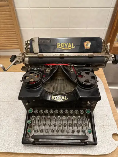 Typewriter over 100 years old. Royal #10, View more