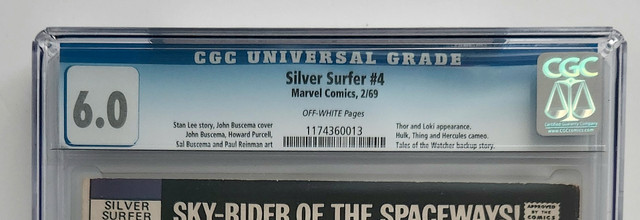 Silver Surfer 4 cgc 6.0 Marvel Classic Cover dans Art et objets de collection  à Laval/Rive Nord - Image 3