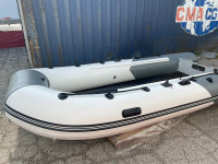 Inflatable boats with aluminum floor.