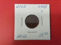 1943 Newfoundland 1c Coin