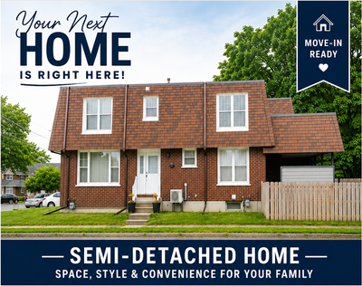 Welcome to this beautifully maintained 3+1 bedroom, 4-bathroom semi-detached home that's perfect for...