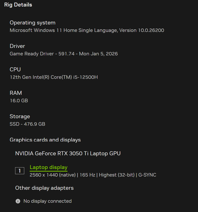 Lenovo Legion 5 | i5-12500H | RTX 3050 Ti | 16 Go DDR5 | QHD 165 in Laptops in City of Montréal - Image 3