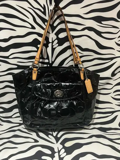 Vintage Black Vintage Coach Shoulder Bag, View more
