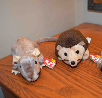 Ty Beanie Babies *Retired & Rare* - Set of 4 Rodents