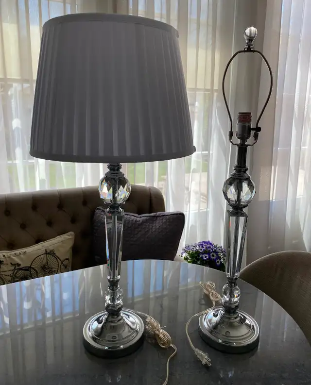 Crystal Table Lamps (2) in Indoor Lighting & Fans in City of Toronto - Image 3