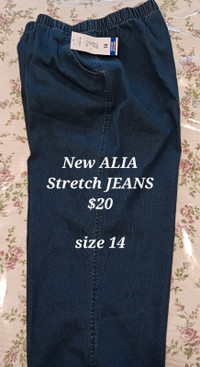 size14 New ALIA Stretch JEANS, tags still on. NEW ALIA LADIES ST