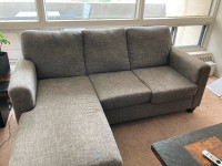 Grey material Sectional