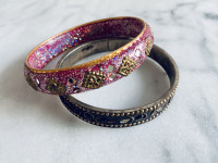 Indian bangle set of 2 from India bracelet jewelry gift