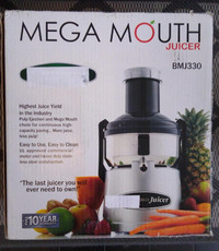 Omega BMJ330 mega mouth juicer for parts or repair AS IS $49