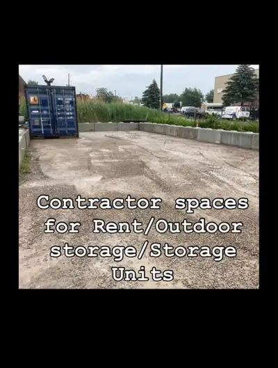 Contractor Yard Spaces for Rent – Only $.50 per sq. ft! Just 1 Minute from Courtice On-Ramp (East &...