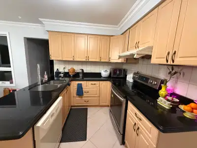 $600 Black Granite Countertop and Wood Cabinet, View more