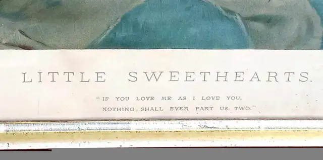 RARE Pears Annual 'Little Sweethearts' Framed Lithograph Print! in Arts & Collectibles in London - Image 4