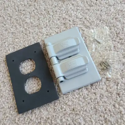 EAGLE 1-gang flip weatherproof cover for duplex receptacle, View more