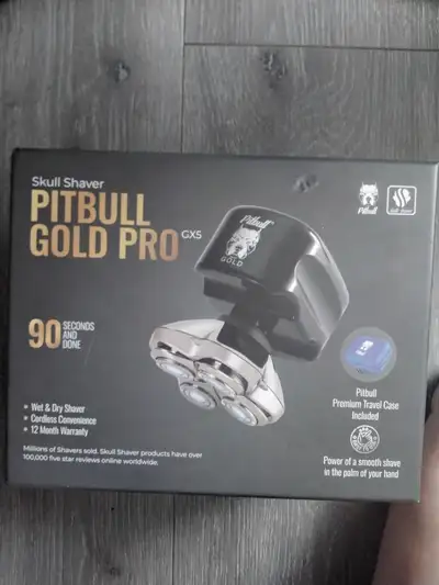 PITBULL GOLD PRO SKULL SHAVER-NEW RETAILS $271 WITH TAXES, View more