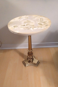 Vintage Marble Top pedestal table