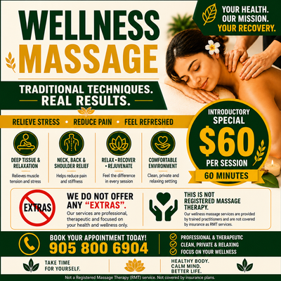 Wellness Massage – Brampton, View more