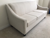 Cream linen fabric sofa