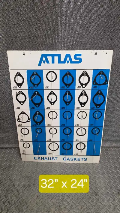 Tin Atlas Gaskets Automotive Advertising Display Sign, View more