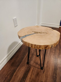 Custom Made Walnut live edge - side table